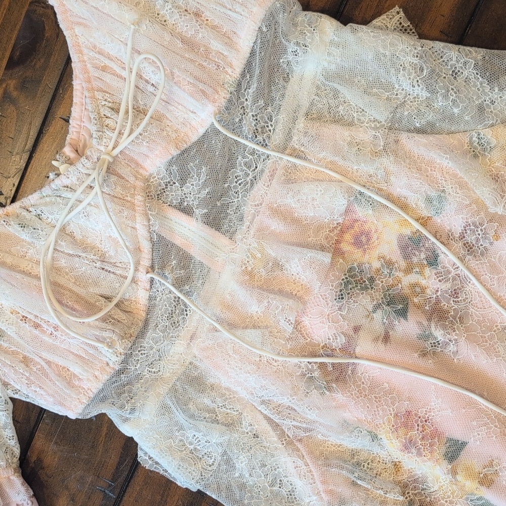 For Love & Lemons Nola Lace Mini Dress - Picture 7 of 12